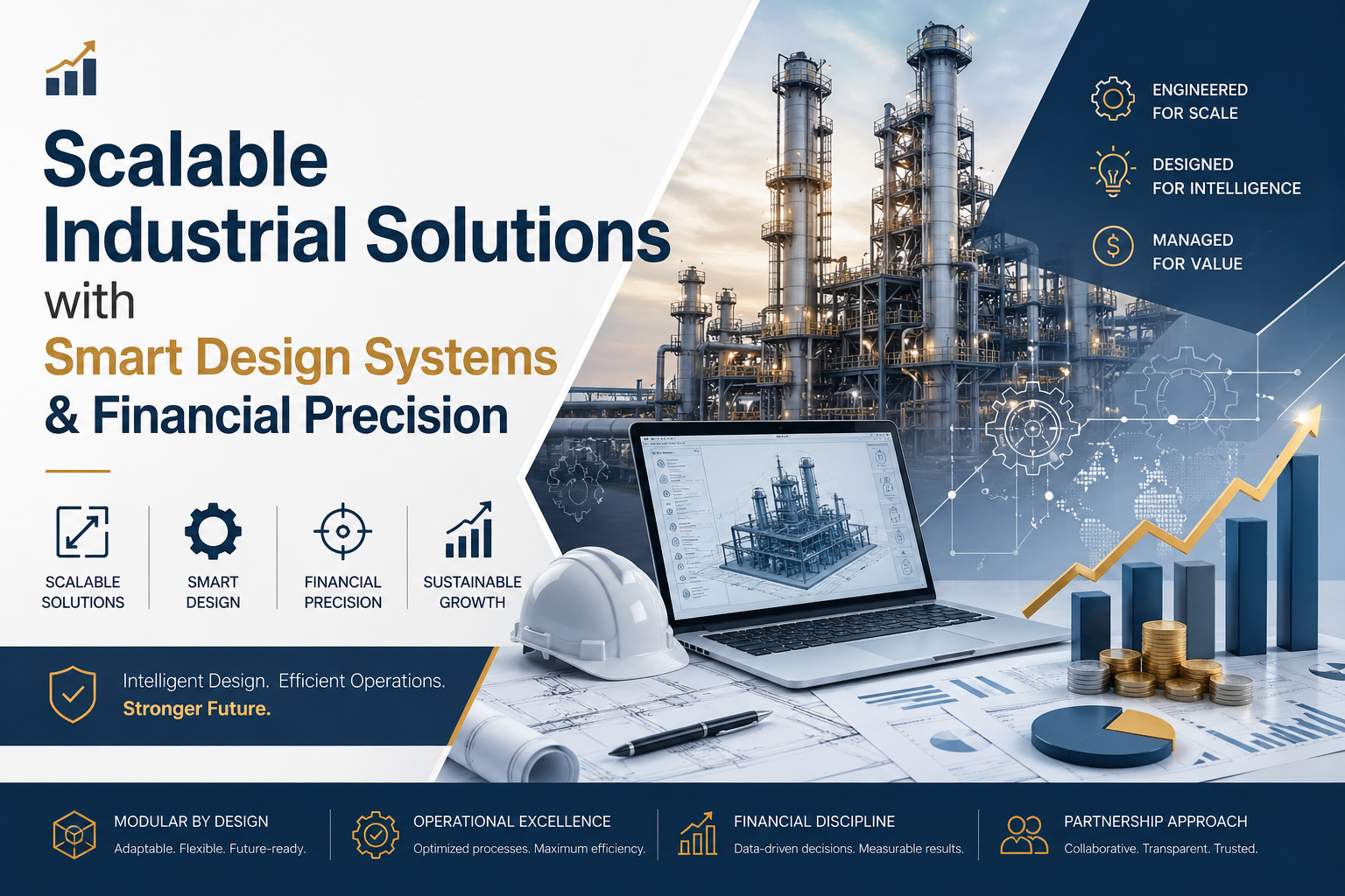 Scalable Industrial Solutions with Smart Design Systems & Financial Precision
