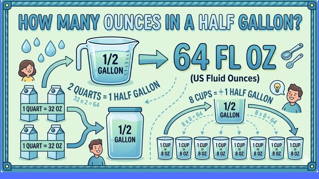 How Many Ounces in a Half Gallon