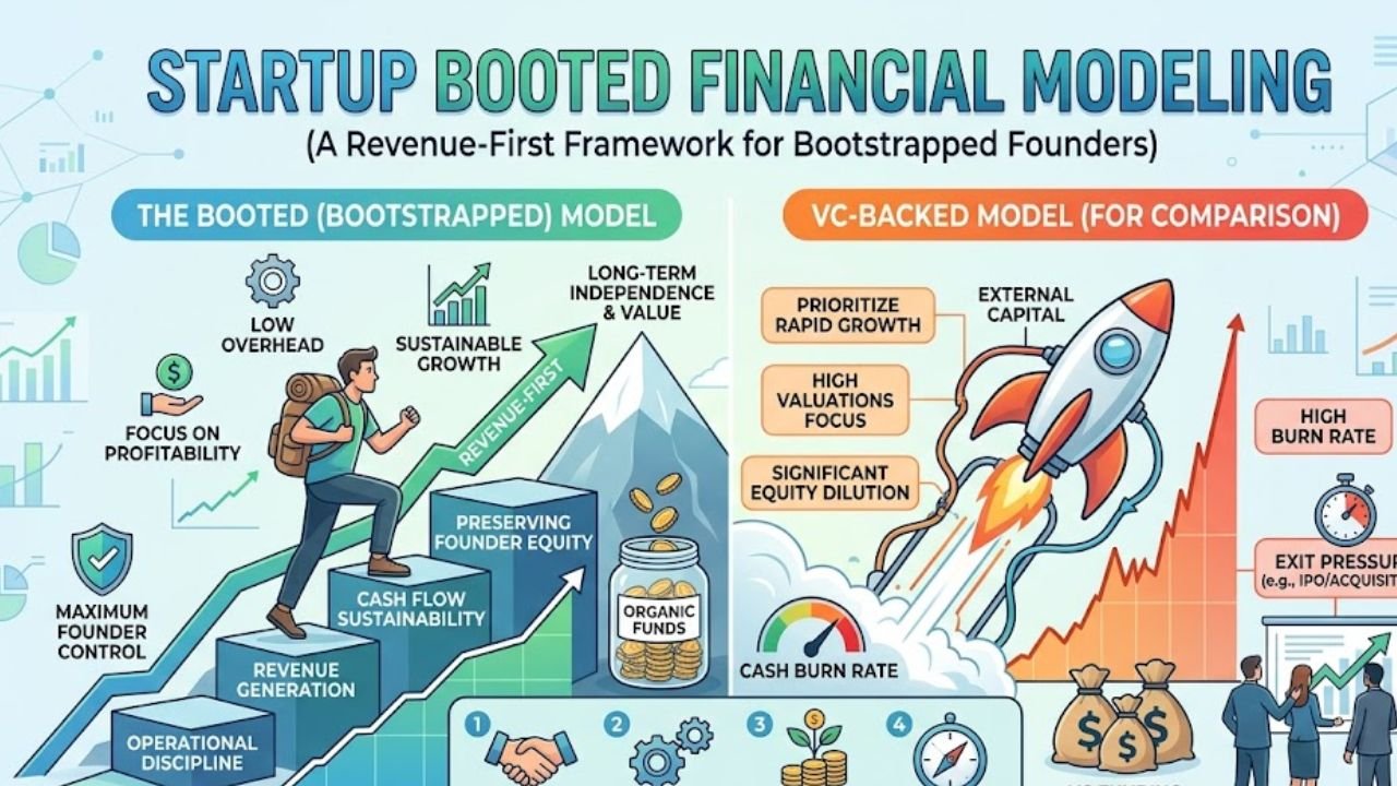 Startup booted financial modeling