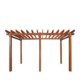 Wood Grain Aluminum Pergola